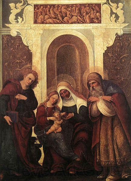 Lodovico Mazzolino Madonna and Child with Saints